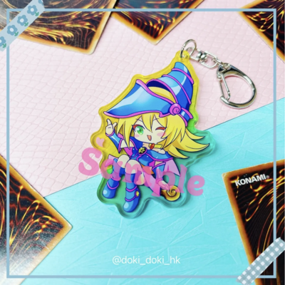 Ygo dark magician girl acrylic keychain charms