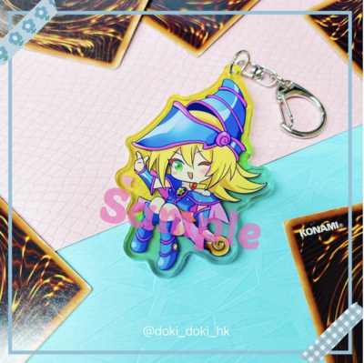 YGO Dark Magician Girl Acrylic Keychain Charms