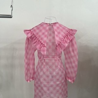 SHUSHU/TONG 2021ss Mesh Puff Sleeve Dress - Thumbnail 8