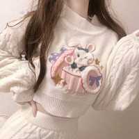 Cozy Knit Bunny Matching Set - Thumbnail 2