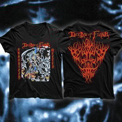 d33ds 0f fl3$h shirt