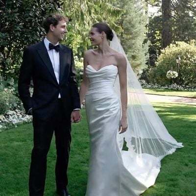 Simple mermaid satin beach boho wedding dress bridal gown wedding gown