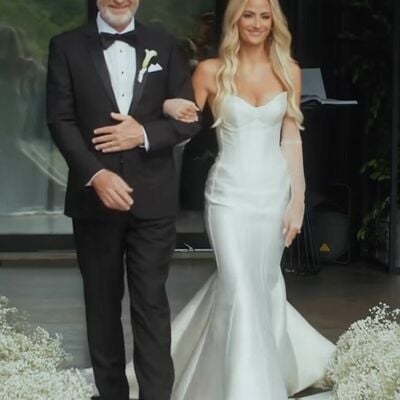 Simple mermaid satin sweetheart beach bohomia wedding dress bridal gown wedding gown