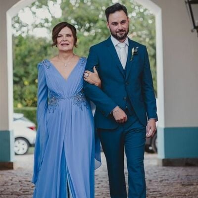 Plus size a line v neck lace appliques mother of the bride/groom dress evening formal dress