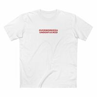 Free Shipping-OVERWORKED TEE - Thumbnail 1