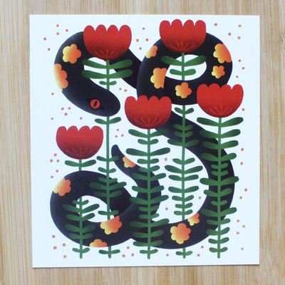 Black Snake Postcard