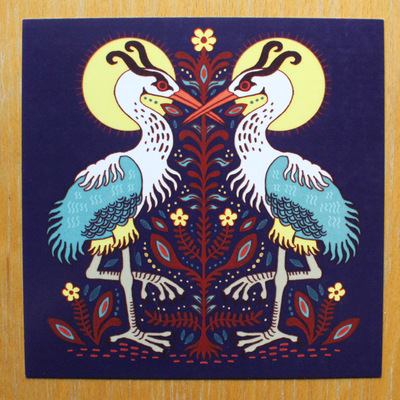 Two Herons Postcard