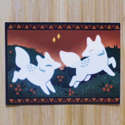 Little spirits postcard