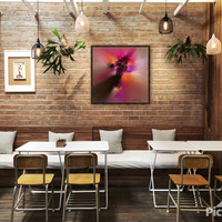 Radiant Eruption 24 X 24 Abstract Art Print - Thumbnail 1