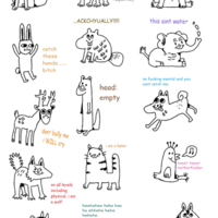 Ugly Animals Sticker Pack - Thumbnail 1