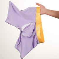 Multi-color 3PK Men's Sexy underwear sports mesh holes quick-drying boxer shorts KX029PJ - Thumbnail 3