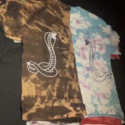 Split anti-dye cobra tee