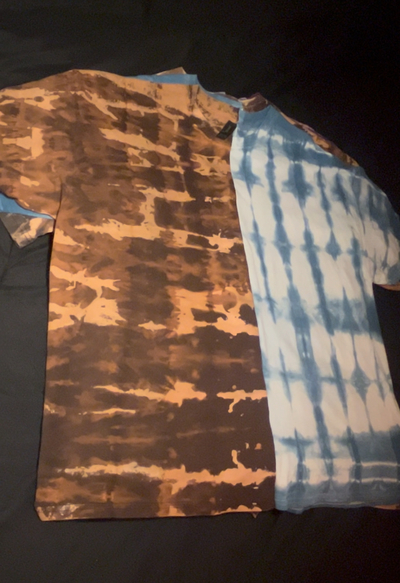 Split Indigo Dye & Anti-dye Tee
