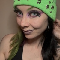 Green Beanie with Mixed Metal embellishments  - Thumbnail 1