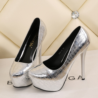 Women's Ultra High Heels Platform Pumps - Autumn Round Toe Shoes
