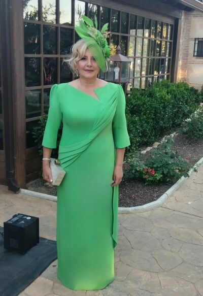 Green Sheath Plus Size Mother of the Bride/Groom Dress Evening Formal Dress
