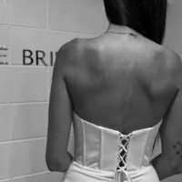 Mermaid Strapless Slit Long Evening Dresses - Thumbnail 1