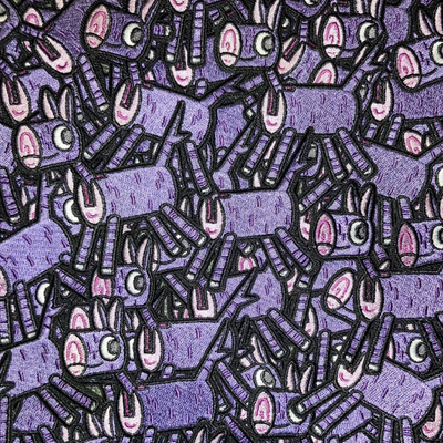 Embroidered sawhorse patch