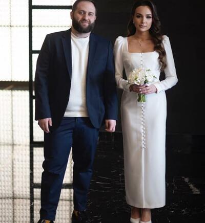 Simple Mermaid Scoop Ankle-length Beach Bohemia Wedding Dress Bridal Gowns Wedding Gown