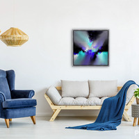 Chroma Burst - Blue Purple Turquoise Abstract - Thumbnail 1