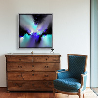 Chroma Burst - Blue Purple Turquoise Abstract - Thumbnail 2