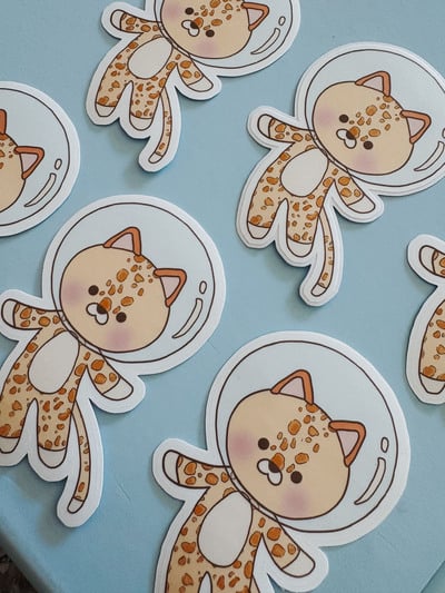 Astro Cheetah Individual Stickers
