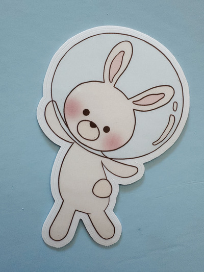 Astro Bunny Individual Stickers