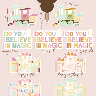 Choose your magic memories individual stickers
