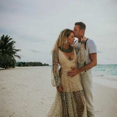 Sexy mermaid wedding gown, champagne lace bridal gown wedding dress