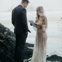 Sexy Mermaid Wedding Gown, Sequins See-through Bridal Gown Wedding Dress - Thumbnail 1