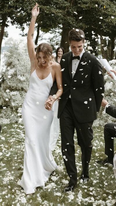 Sexy Sheath  Wedding Gown, Spaghetti Straps Beach Bridal Gown Wedding Dress