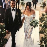 Elegant Mermaid Lace Off the Shoulder Wedding Dress Bridal Gown Wedding Gown - Thumbnail 1