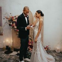 Sexy Mermaid Wedding Gown, Lace Backless Bridal Gown Wedding Dress - Thumbnail 1