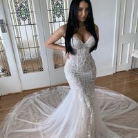 Sexy Mermaid Wedding Gown, Lace Bridal Gown Wedding Dress - Thumbnail 1