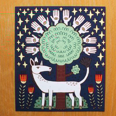 Tree of the hands postcard