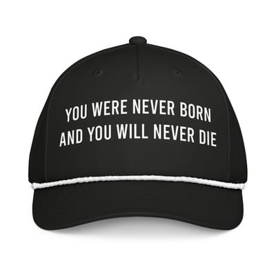 You were never born and you will never die – statement hat