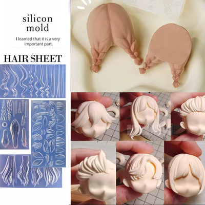 Hair fig custom chibi doll boy body clear silicone for making statue,nendoroid, figure doll