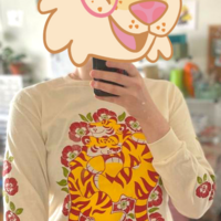 TIGERS & POPPIES Full Color Long Sleeve Tee - Thumbnail 1