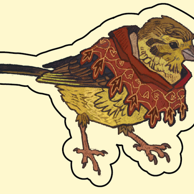 Hans capon sticker/keychain