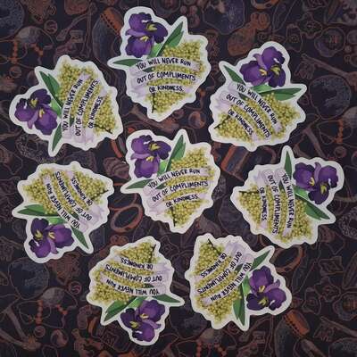 Compliments and kindness sticker