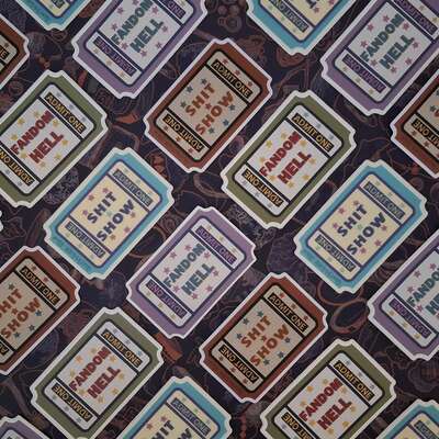 Admit One Ticket Stickers