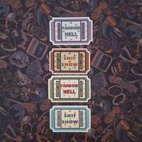 Admit One Ticket Stickers - Thumbnail 1