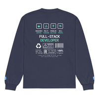 Talk Nerdy Full-stack Dev Long Sleeve - Thumbnail 3