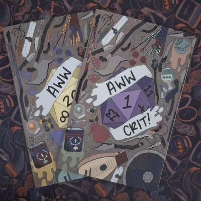 Ttrpg character one shot notebooks