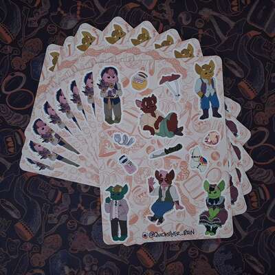 Goblin sticker sheets