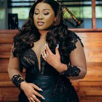 Newest Plus Size Prom Dresses Illusion Mermaid Long Sleeves Lace Tulle Evening Formal Dress for Special Occasions Birthday Party Gowns - Thumbnail 1