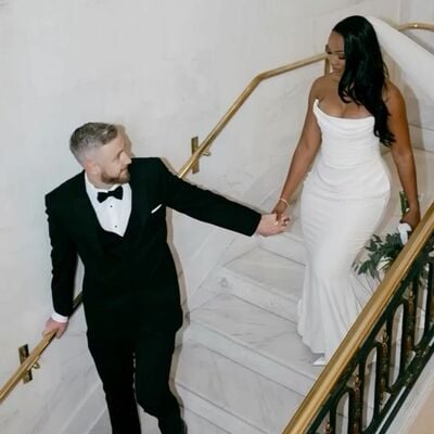 Plus size mermaid wedding gown, backless bridal gown wedding dress