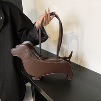 Daschund Dog Shape Bag Handbag - Thumbnail 1