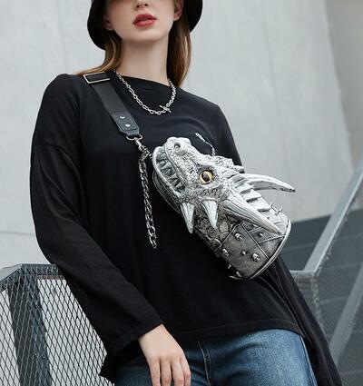 3D Dragon Head Shoulder Bag