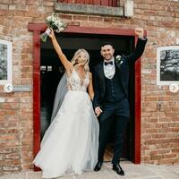 Elegant Ball Gown Lace Appliques Tulle Wedding Dress Bridal Gowns Wedding Gown - Thumbnail 1